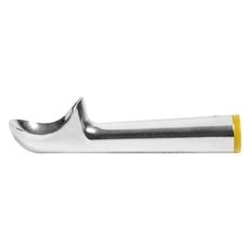 Aluminum Yellow Size 12 One-Piece Ice Cream Dipper, 3 Ounce Capacity