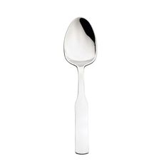 Elegance 18/0 Stainless Steel Satin Finish Oval Dessert Spoon, 7.4 inch