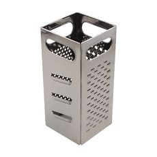 Stainless Steel 4 Side Square Grater, 9 x 4 x 4 inch