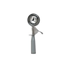 Stainless Steel Size 8 Standard Disher with Grey Handle, 3.71 Ounce Capacity