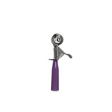 Stainless Steel Size 40 Standard Disher with Purple Handle, 0.75 Ounce Capacity
