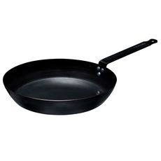 Thermalloy Black Carbon Steel Fry Pan, 10.2 x 1.8 inch