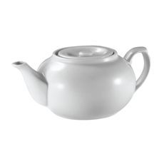 Porcelain Teapot with Strainer, 16 Ounce Capacity