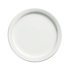 Palm Porcelain White Dinner Plate, 9 inch