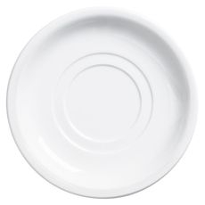 Palm Porcelain White Double Well Saucer, 6 inch