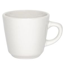 Palm Porcelain White Tall Cup, 7 Ounce Capacity