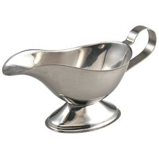 Stainless Steel Gravy Boat, 8 Ounce Capacity