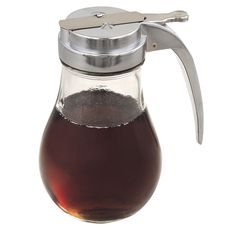 Glass Syrup Dispenser, 14 Ounce Capacity