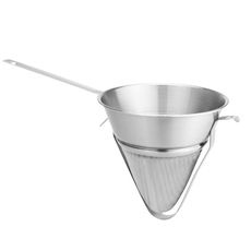 18/8 Stainless Steel Boullion Strainer with Pan Hook and Reinforcement Bar, 18.25 x 9 x 9 inch
