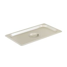 304 Stainless Steel Solid One Third Size Steam Table Pan Cover, 12.8 x 7 inch