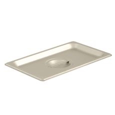 304 Stainless Steel Solid One Fourth Size Steam Table Pan Cover, 10.4 x 6.4 inch
