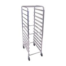 Aluminum 12-Tier End Loading Bun Pan Rack, 25.6 x 20.5 x 69 inch