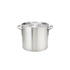 Thermalloy Standard Weight Aluminum Stock Pot, 32 Quart Capacity