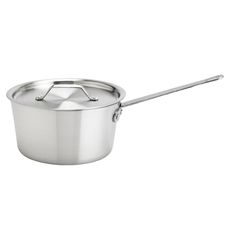 Thermalloy Standard Weight Aluminum Tapered Sauce Pan, 7 Quart
