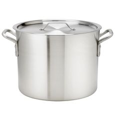 Thermalloy Heavy Weight Aluminum Stock Pot, 140 Quart Capacity