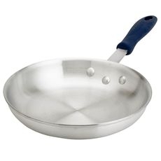 Thermalloy Heavy Weight Aluminum Natural Finish Fry Pan with ThermoGrip Silicone Sleeve, 14 x 2.5 inch
