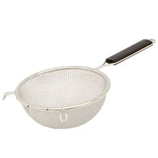 Stainless Steel Fine Double-Mesh Strainer, 10.25 inch Bowl