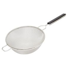 Stainless Steel Medium Double-Mesh Strainer, 10.25 inch Bowl