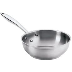 Thermalloy Stainless Steel Tapered Saute Pan, 2 Quart Capacity