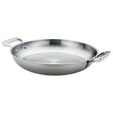 Thermalloy Stainless Steel Paella Pan, 8.6 Quart Capacity