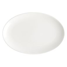 Foundation Porcelain Oval Coupe Plate, 12 x 8 inch