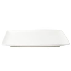 Foundation Porcelain Rectangular Coupe Plate, 12.25 x 8 inch