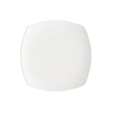 Foundation Porcelain Rounded Square Coupe Plate, 8.5 inch