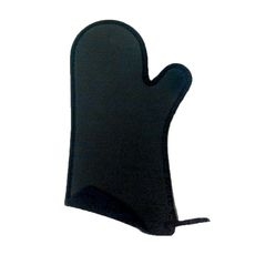FLXaPrene Black Oven Mitt with Nomex Binding, 16.38 x 6.5 inch