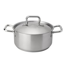 Elements Stainless Steel Stock Pot with Cover, 5 Quart Capacity