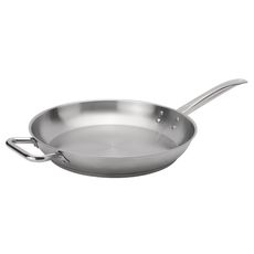 Elements Stainless Steel Fry Pan with Helper Handle, 14 x 2.4 inch