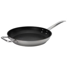 Elements Stainless Steel Non-Stick Excalibur Fry Pan with Helper Handle, 14 x 2.4 inch