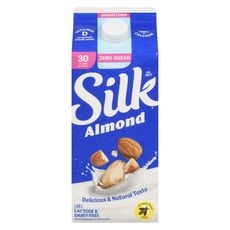 SILK ESL ALMOND VANILLA UNSWEETENED 1.89L