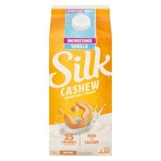 SILK ESL CREAMY CASHEW UNSWEETENED VANILLA 1.89L