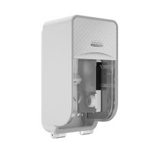 Icon Coreless Standard Roll Toilet Paper Dispenser with Silver Mosaic Design Faceplate, 12.95 x 6.5 x 6.35 inch