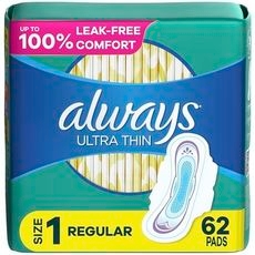 Long Wing Ultra Thin Pads, 52 count