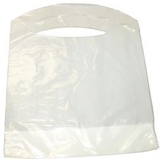 White Childrens Bib with 2 inch Pocket