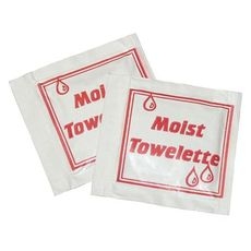Individually Wrapped 4.75 x 6.375 inch Sealed Moist Towelette, 1000 count