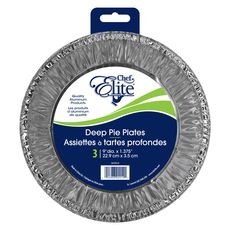 Deep Pie Plate, 3 count