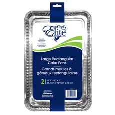 Large Rectangular Cake Pan, 2 count