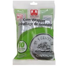 Plastic Nickels Coin Wrapper, 10 count