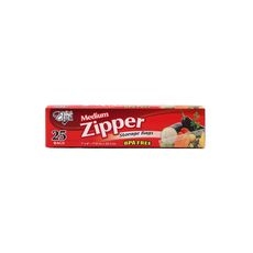 Medium Zipper Storage Bag, 25 count
