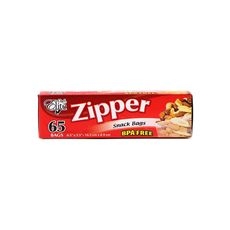 Zipper Snack Bag, 65 count