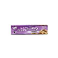 Medium Freezer Bag with Ties, 30 count