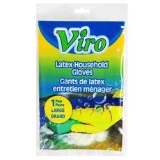 Large Yellow Latex Gloves