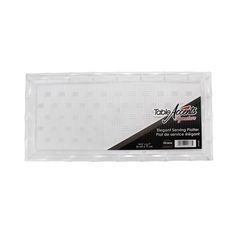 Signature Rectangular Plastic Elegant Serving Platter, 14.2 x 6.7 inch