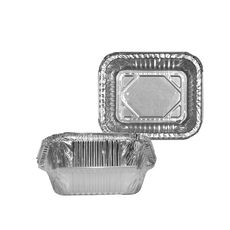 Oblong Aluminum Container, 1 Pound Capacity