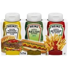 TRIO SUMMER KETCHUP RELISH MUSTARD