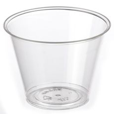 Crystal-Clear Polystyrene Tumbler, 9 Ounce Capacity