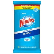 Glass Cleaner Wipes, 28 count