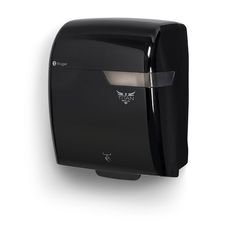 Black Bold Electronic Hybrid Roll Towel Dispenser, 11.8 x 15.4 x 9.4 inch